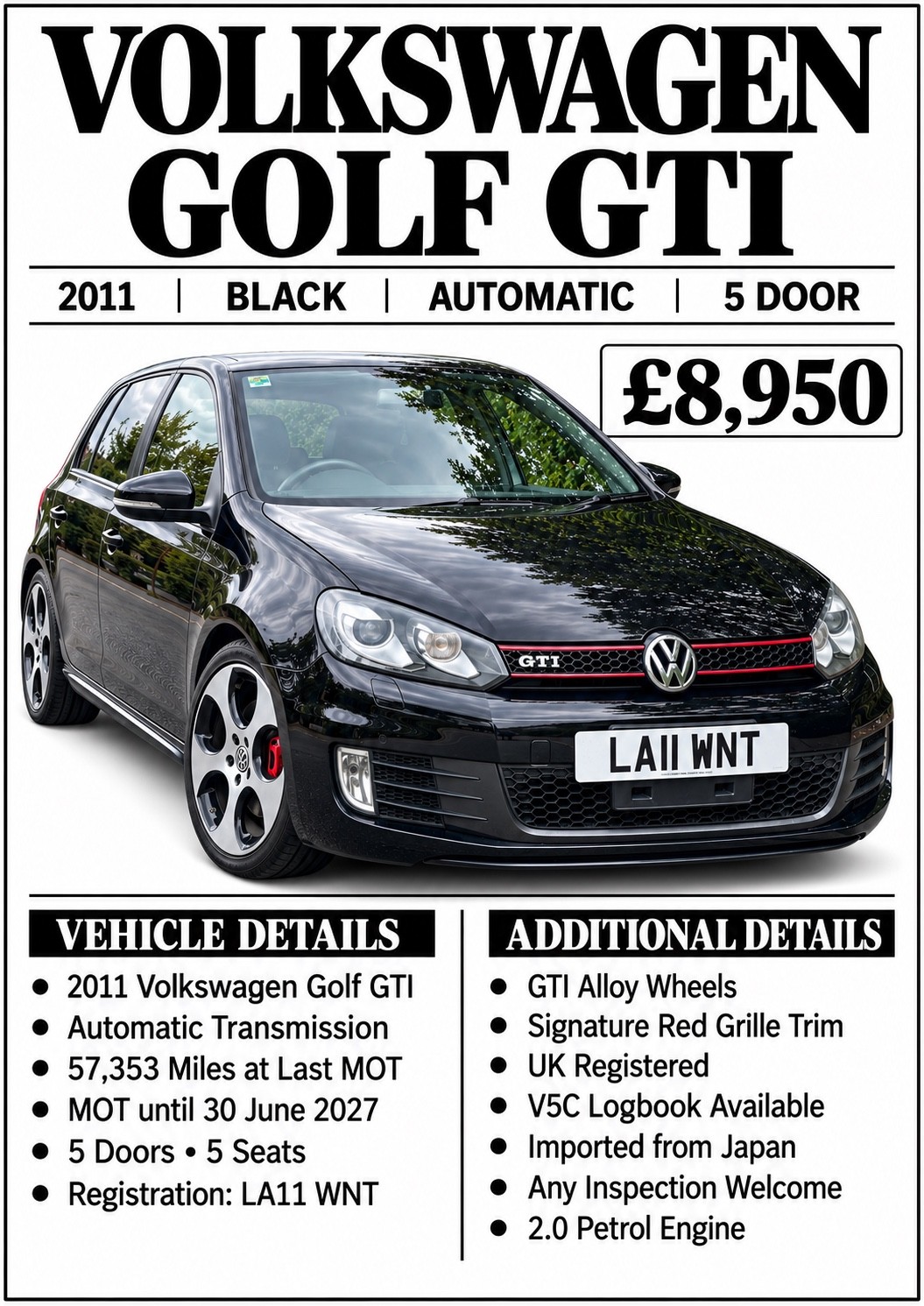 2011 Volkswagen Golf GTI — photo 10