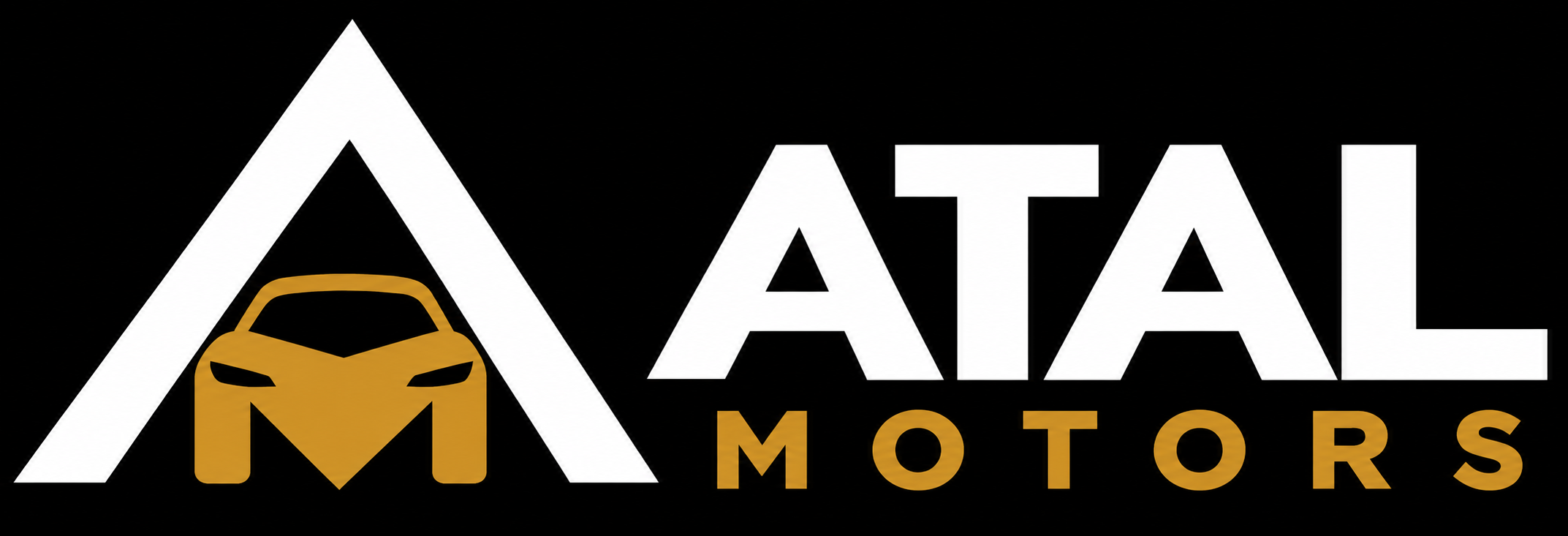 Atal Motors — white A with gold car-shaped M
